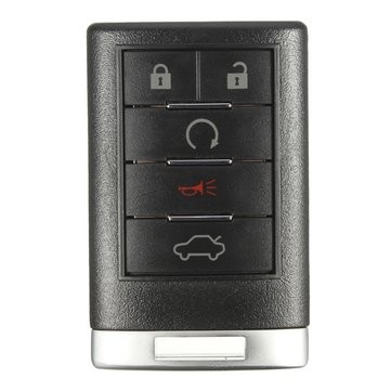 LLave con Control Cadillac 4 Botones + Panic FCC: M3N5WY7777A
