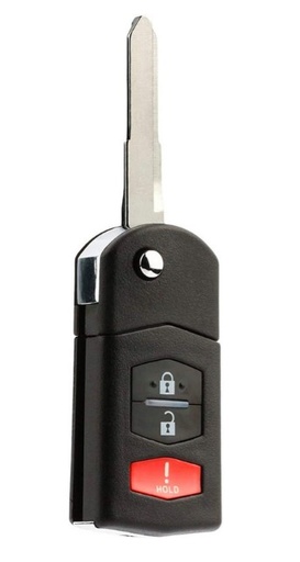[AK-09-63] Llave con control Mazda  2 Botones + Panic